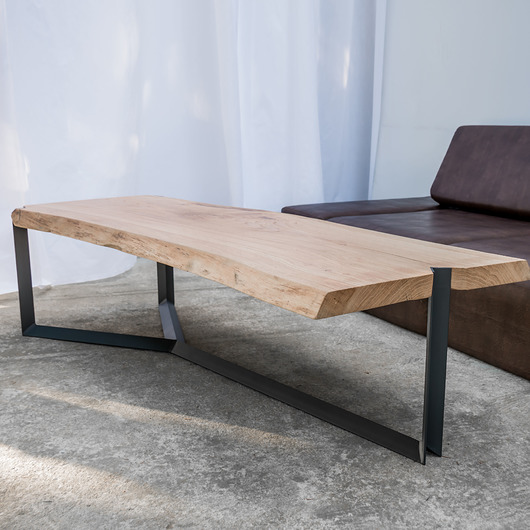 stoliki kawowe Stolik kawowy lity dębowy Drewno Design Loft Dąb