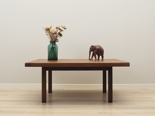 stoliki kawowe Ława dębowa, duński design, lata 60, Hans J. Wegner, Getama
