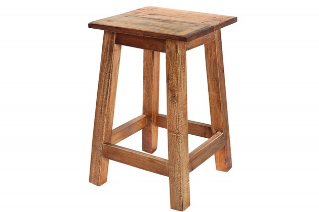 stołki Stołek Bora-Bora, drewno z recyklingu, 45cm