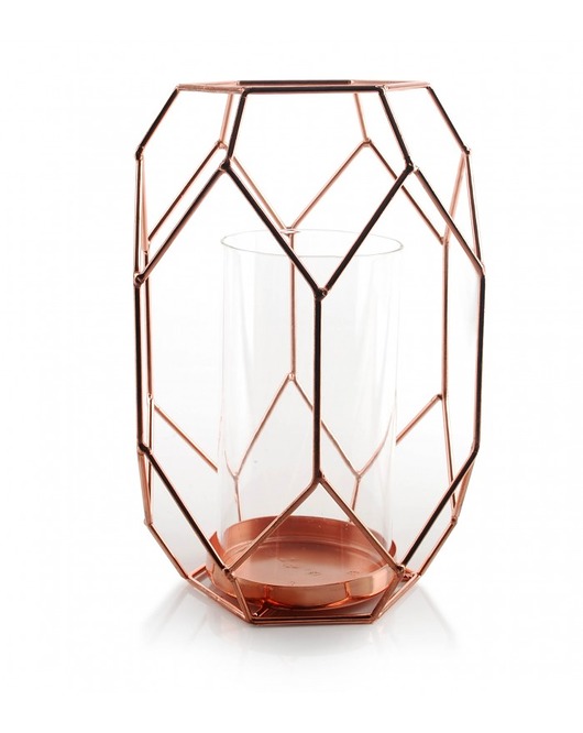 Lampion Geometryczny Cedre miedziany MIA home