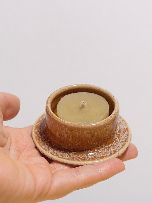 świeczniki i świece Kaganek na świeczkę lub jajko - solony karmel