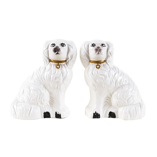 figurki i rzeźby Ceramiczne figurki psy, styl angielski, lata 70, produkcja: Niemcy