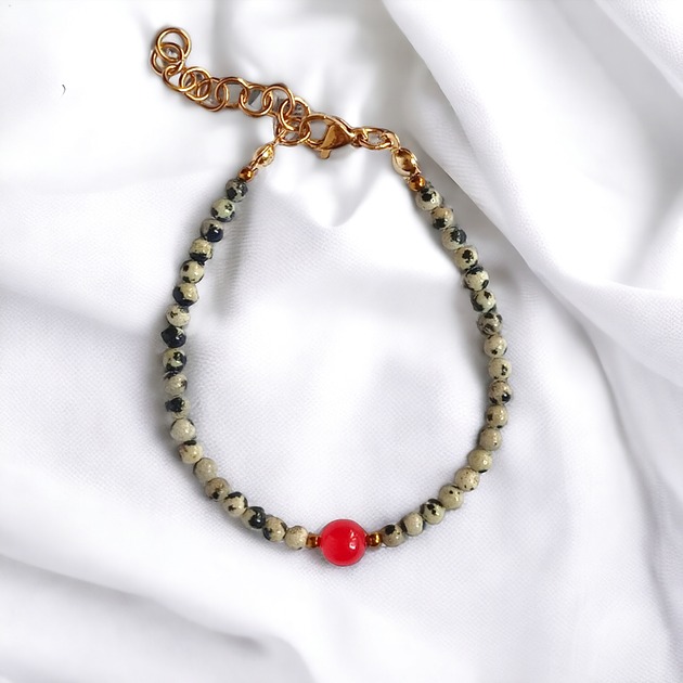 bransoletki z kamieni naturalnych Bransoletka : red currant collection