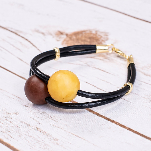 bransoletki na sznurku ZAMOWIENIE Bransoletka z Bursztynu Bałtyckiego - Bransoletka Bursztynowa