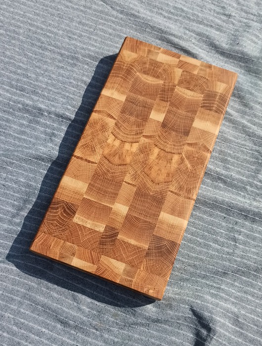 deski do krojenia i tace Deska do krojenia w stylu End Grain 38,5x19,5 cm. Deska do serwowania.