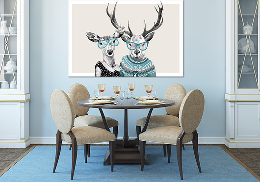 inne OBRAZ NA PŁÓTNIE -  120x80cm LOVE 