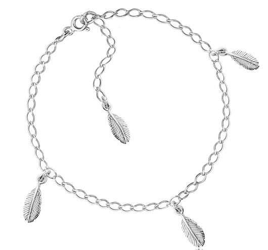 Bransoletka z piórkami- srebro 925 Coccola JEWELLERY
