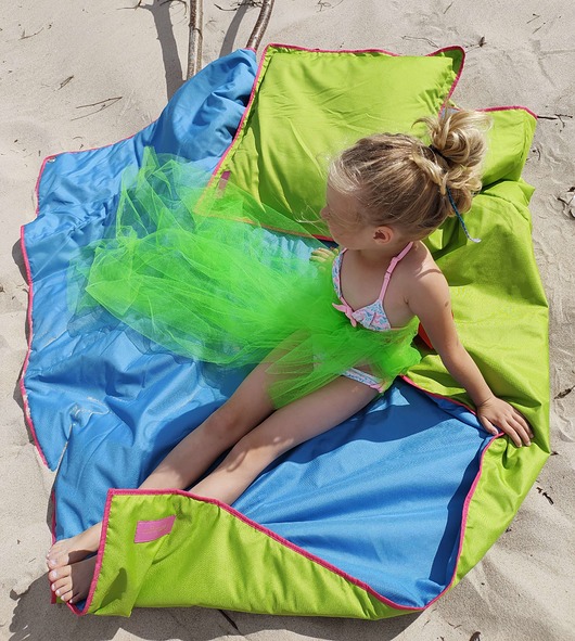 koce i narzuty Wodoodporna mata plażowa Blue Green