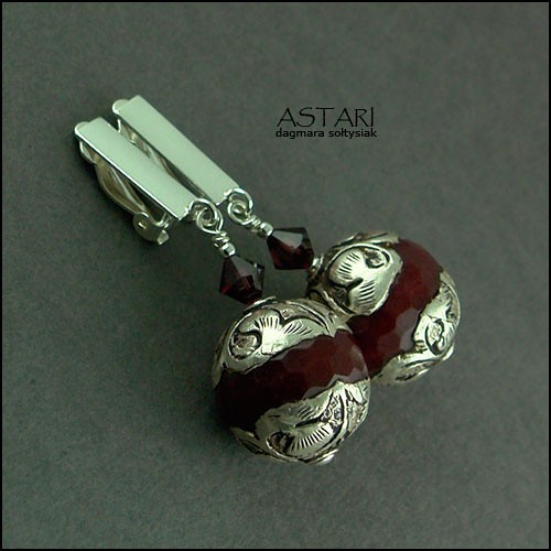 ORIENTALNE RUBINOWE KLIPSY Astari