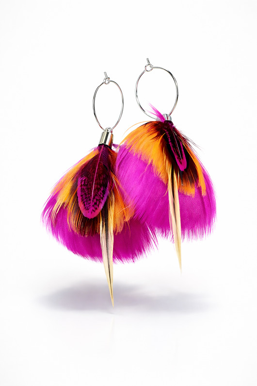 kolczyki z piórami Kolczyki z piór Filo