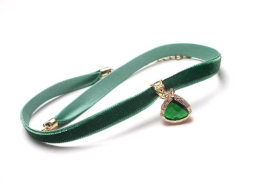 Choker - green vol. 3 - naszyjnik KiKa pracownia