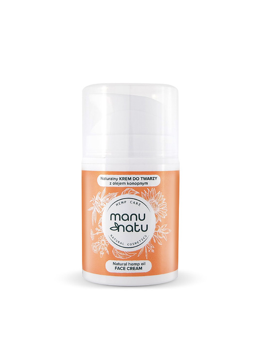 kremy do twarzy i pod oczy Naturalny Krem do Twarzy z olejem konopnym 50 ml