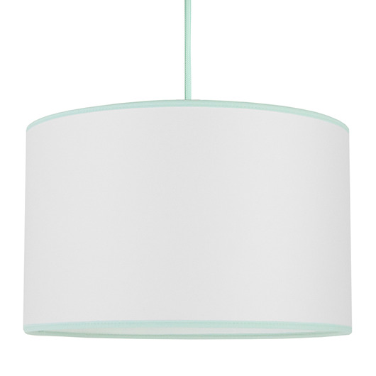 Lampa sufitowa Porcelanowa biel z miętą youngDECO