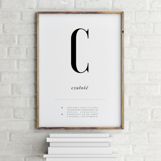 plakat DEFINICJA CZUŁOŚCI beleco