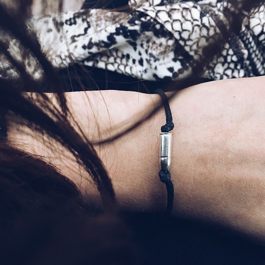 bransoletki na sznurku Eyes On Target - mini bullet bracelet (silver 2)