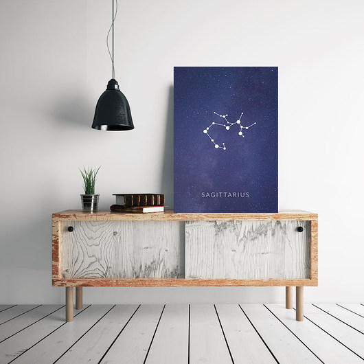 STRZELEC - znak zodiaku - B2  PLAKATY GEOMETRYCZNE
