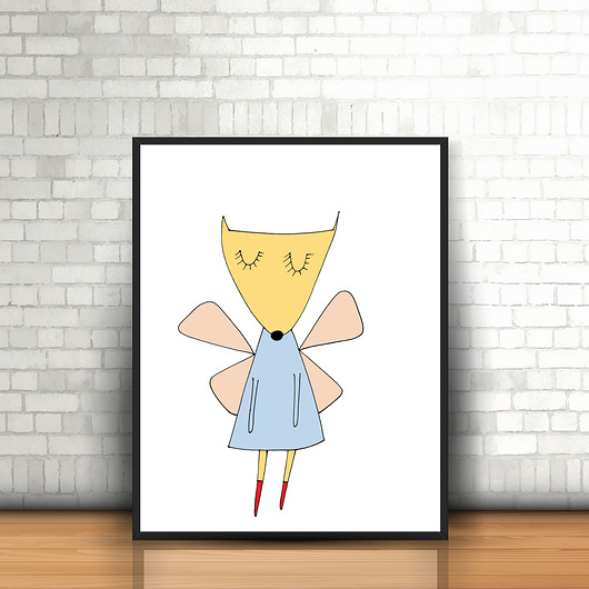 plakat A3 wróżka MUKI design