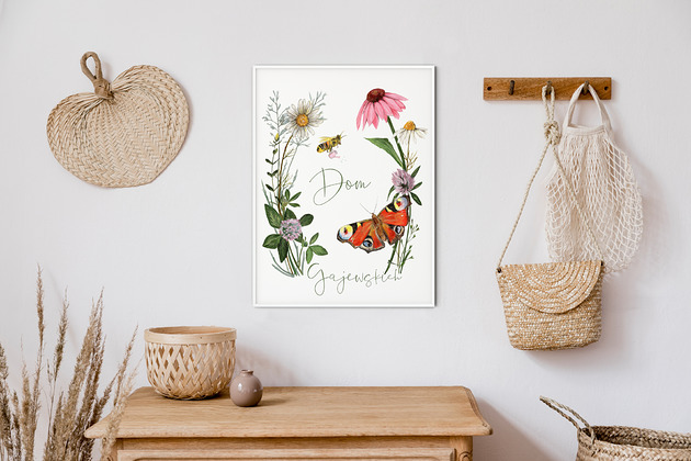 plakaty Plakat  Polne Kwiaty Personalizowany
