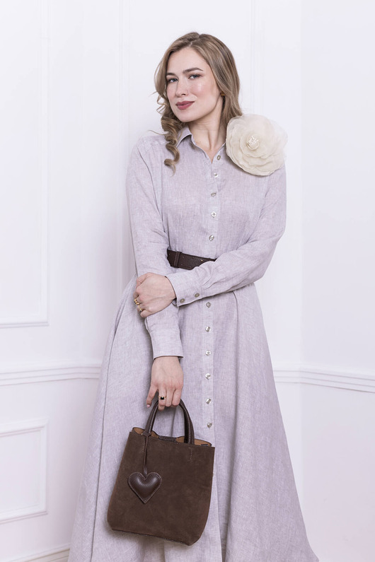 sukienki midi damskie Sweet Beige