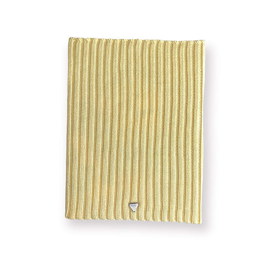 szale damskie Komin merino w prążki Soft Snood - smooth banana