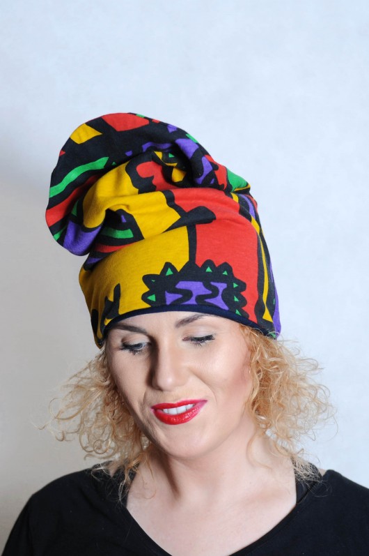 Czapka Abstrakcyjna mrszebra