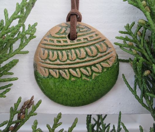 wisiorek etniczny ceramiczny Ceramika Ana