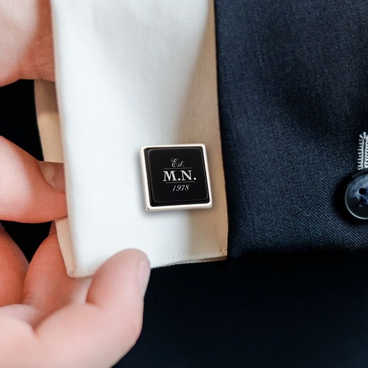 spinki do mankietów Prezent na urodziny dla faceta  spinki grawer