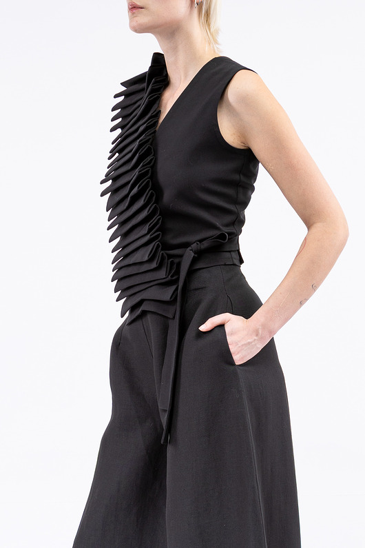 bluzki - inne Nora pleated blouse