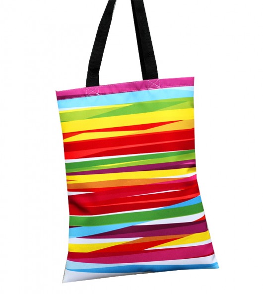 Tęczowa torba na zakupy + gratis AT design