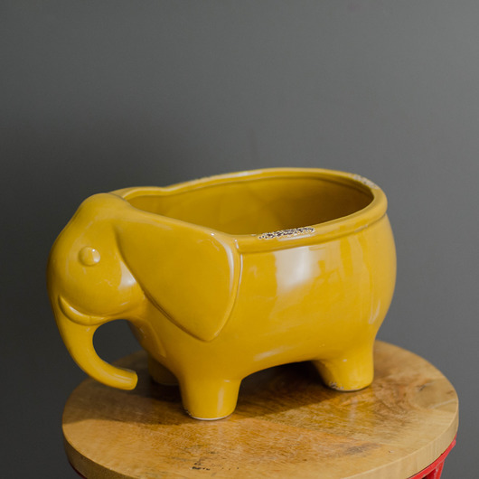 Osłonka ceramiczna "Słoń" 15.5x23.5x15cm To Te Kwiaty