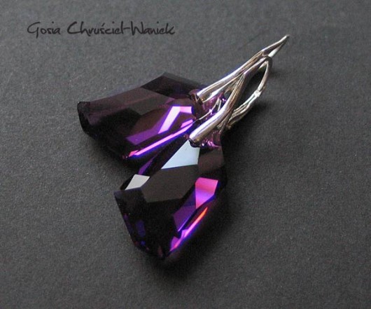 Fioletowy kryształ Swarovski Gosia Chruściel-Waniek