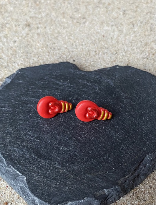 kolczyki z masy plastycznej Kolczyki Mini żaróweczki