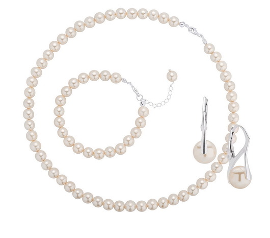 3-częściowy komplet pereł i srebra 925 Coccola JEWELLERY