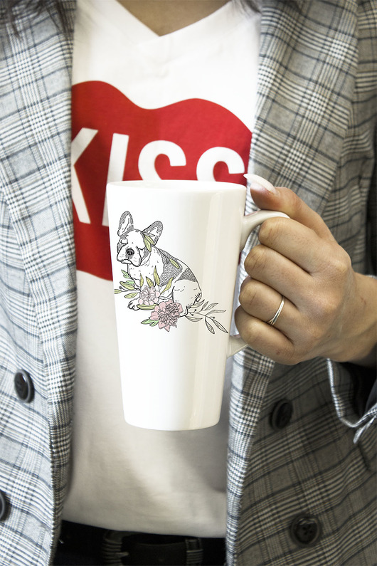Kubek Latte Buldożek AllbagAllprints