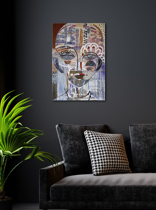 Obraz na płótnie oryginał 50x70 - Pola Negri Gabriela Krawczyk