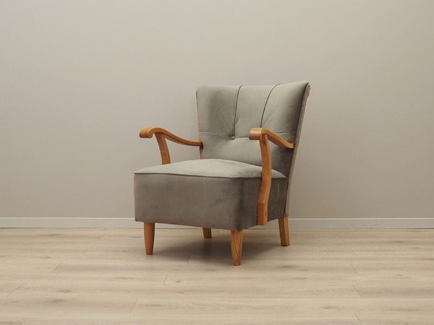 fotele Fotel bukowy, duński design, lata 60, produkcja: Dania