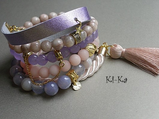 Nude set- bransoletki KiKa pracownia
