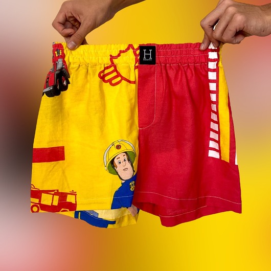 spodnie męskie Spodenki unisex do spania bokserki drugie życie STRAŻAK SAM
