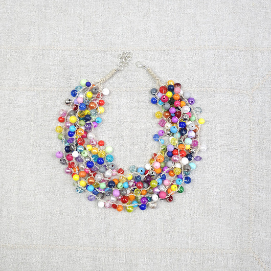 kolie 7012 Wielokolorowy Naszyjnik Kolia 