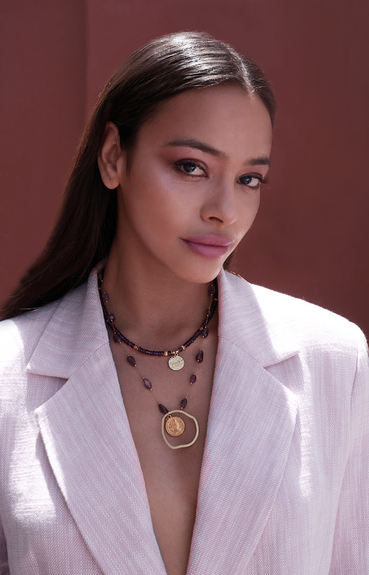 korale Sautoir /ametysty/ - naszyjnik