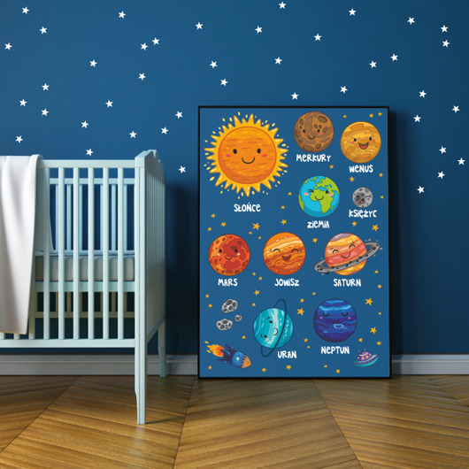 PLANETY OBRAZEK PLAKAT 70x50CM Dekoracjan
