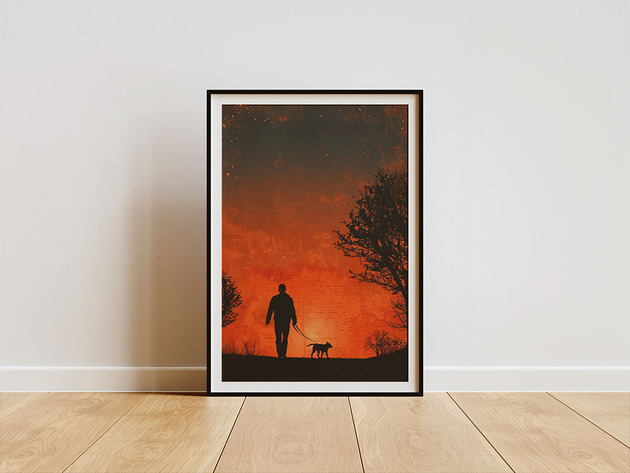 plakaty Plakat - Dogwalk