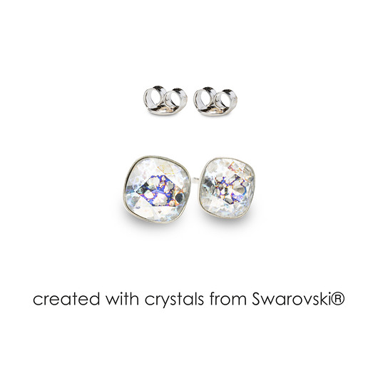kolczyki swarovski Srebrne kolczyki z kryształami marki Swarovski