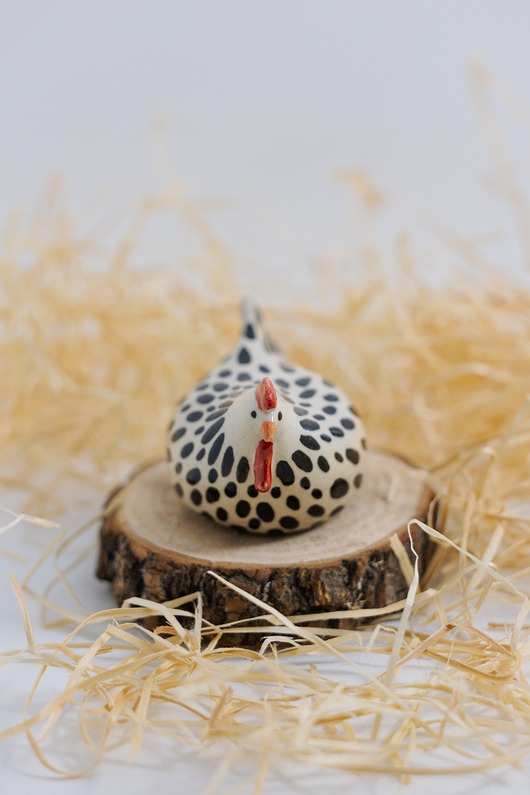 ozdoby wielkanocne Kurka plamista