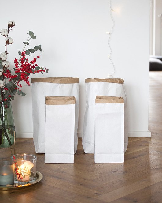 worki papierowe zestaw 4 worków papierowych eko święta