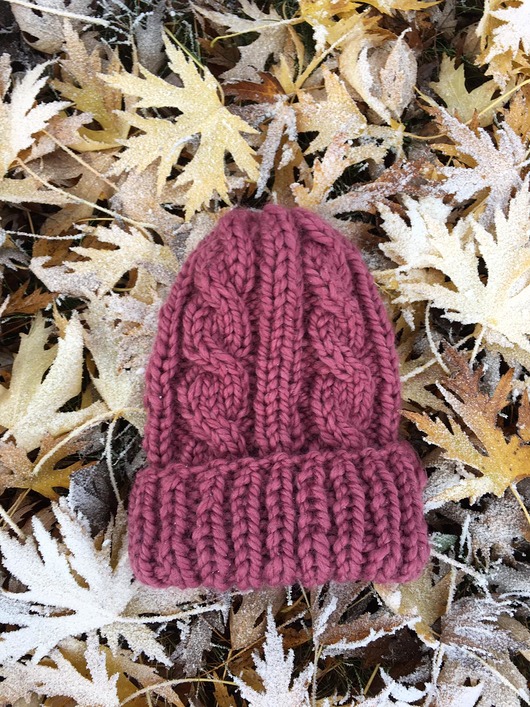 czapki damskie czapka HANDMADE antyczny róż