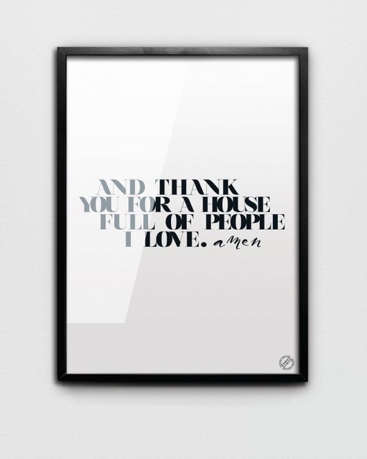 And Thank You // 50x70cm MM House Design