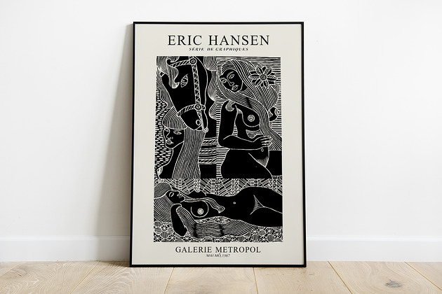 Eric Hansen- plakat wystawowy Pas De LArt