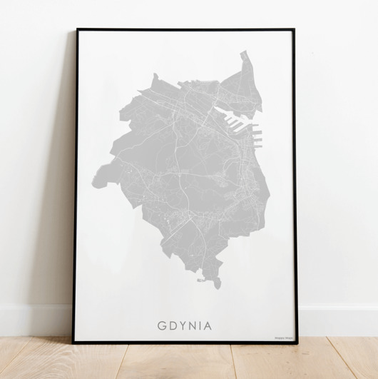 Mapa plakat - Gdynia Mappy Maps