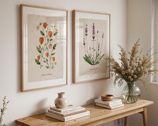 grafiki i ilustracje Grafiki botaniczne  50x70 cm